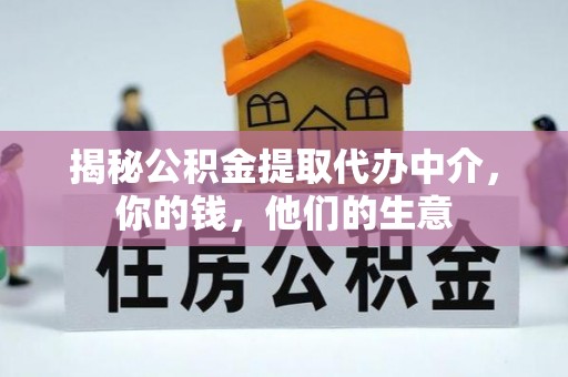石棉揭秘公积金提取代办中介，你的钱，他们的生意