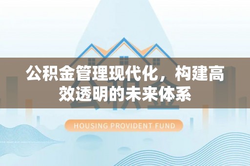 石棉公积金管理现代化，构建高效透明的未来体系