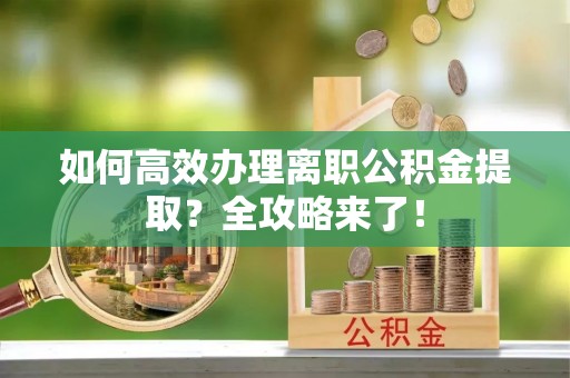 石棉如何高效办理离职公积金提取？全攻略来了！